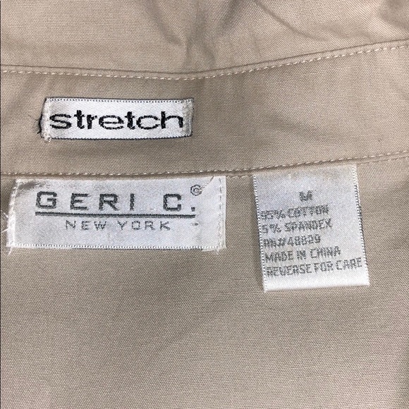 <NWOT>Geri C. Cream Button Up Shirt - Picture 4 of 4